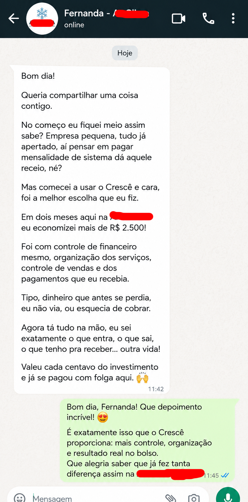 Depoimento Fernanda